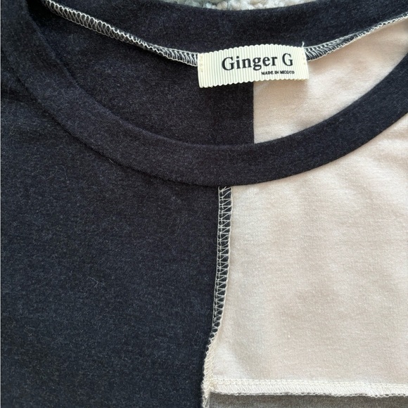 Color Block/ Patch Work Tee - Picture 3 of 4